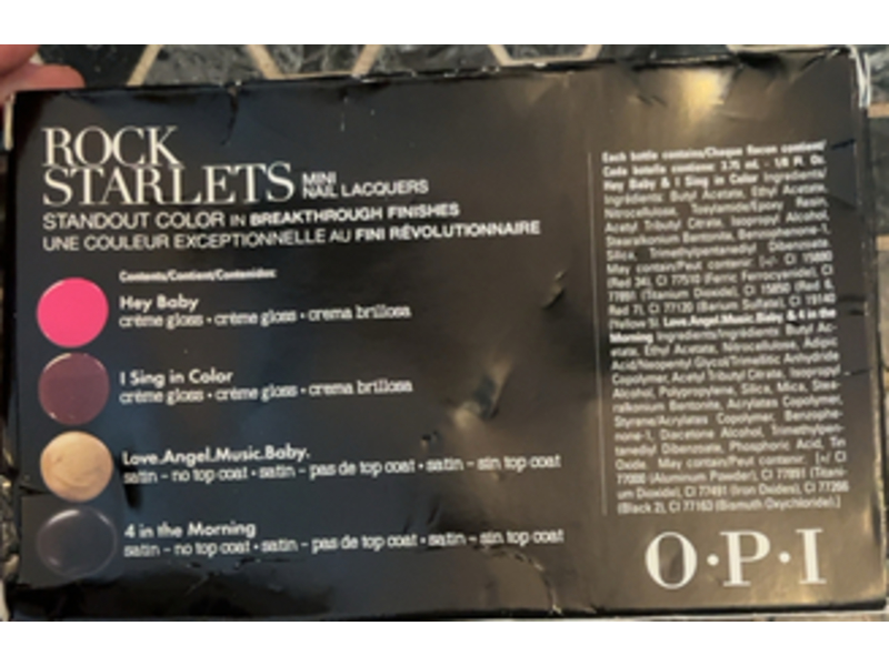 O.P.I Gwen Stefani Rock Starlets Mini Sets, 1/8 fl oz/3.75 mL