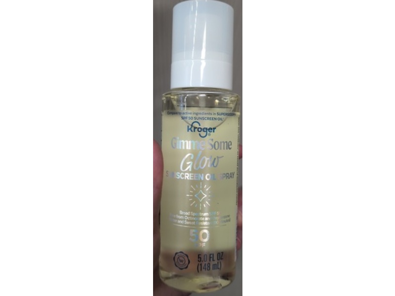 Kroger Gimme Some Glow Sunscreen Oil Spray, SPF 50, 5.0 fl oz/148 mL