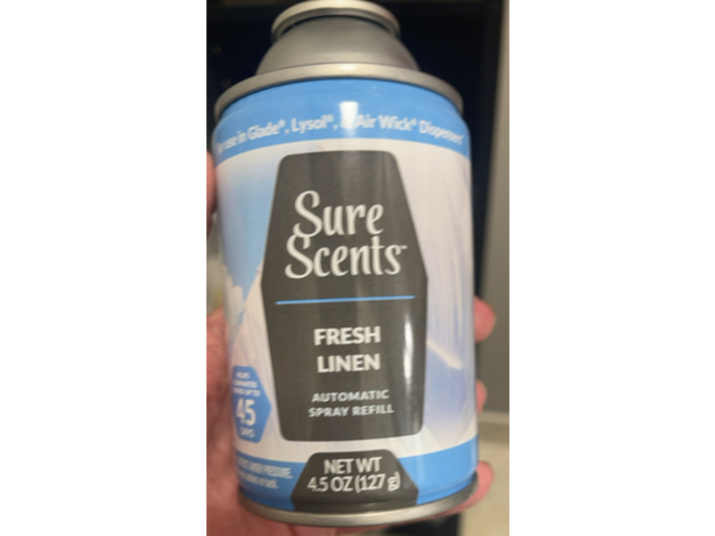 Sure Scents Automatic Refill, Fresh Linen, 4.5 oz/127g