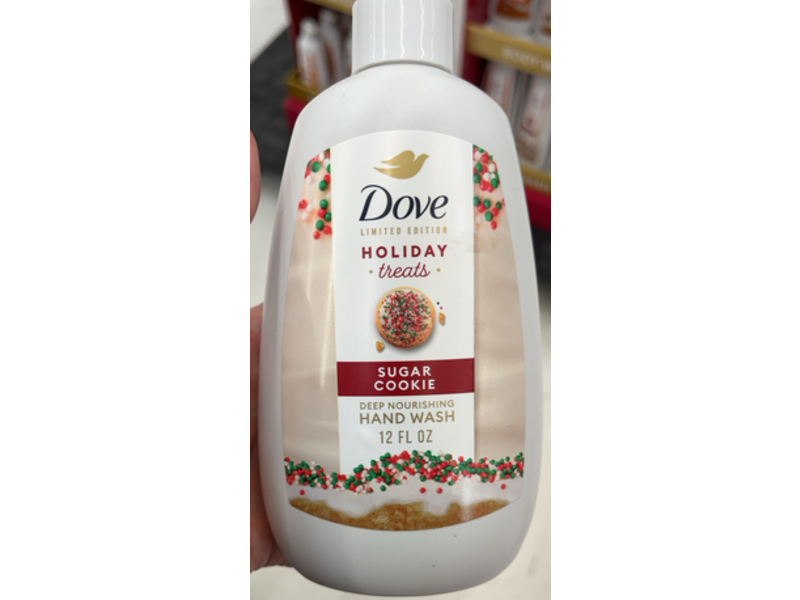 Dove Limited Edition Holiday Treats Deep Nourishing Hand Wash, Sugar Cookie, 12 fl oz/355 mL