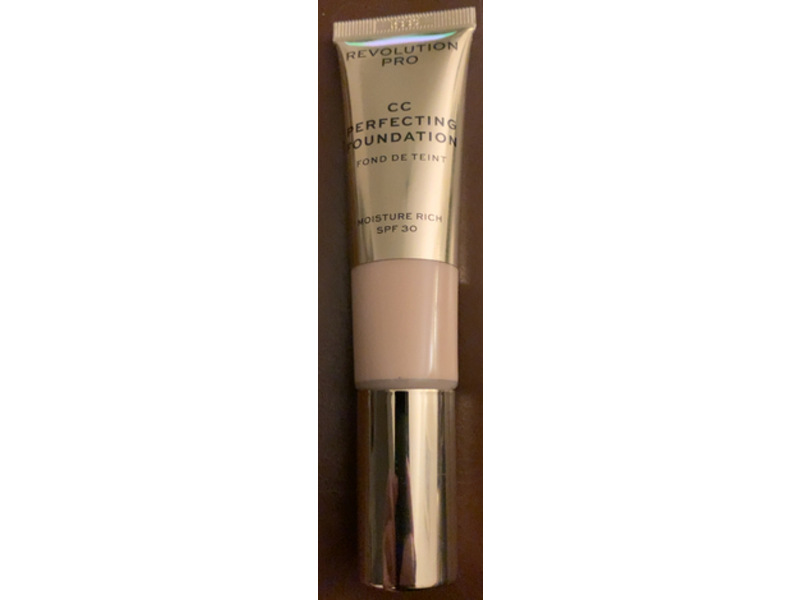 Revolution Pro CC Perfecting Foundation, F3, SPF 30, 0.87 fl oz/26 mL