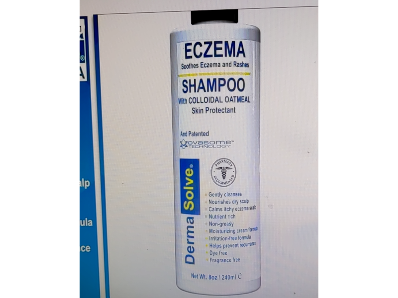 Dermasolve Eczema Shampoo, Colloidal Oatmeal, 8 oz/240 mL, Pack Of 2