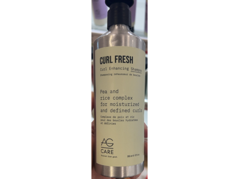 AG Care Curl Fresh Enhancing Shampoo, Pea & Rice Complex, 12 fl oz/355 mL