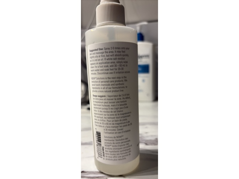 Now Solutions Magnesium Topical Spray, 8 fl oz/237 mL