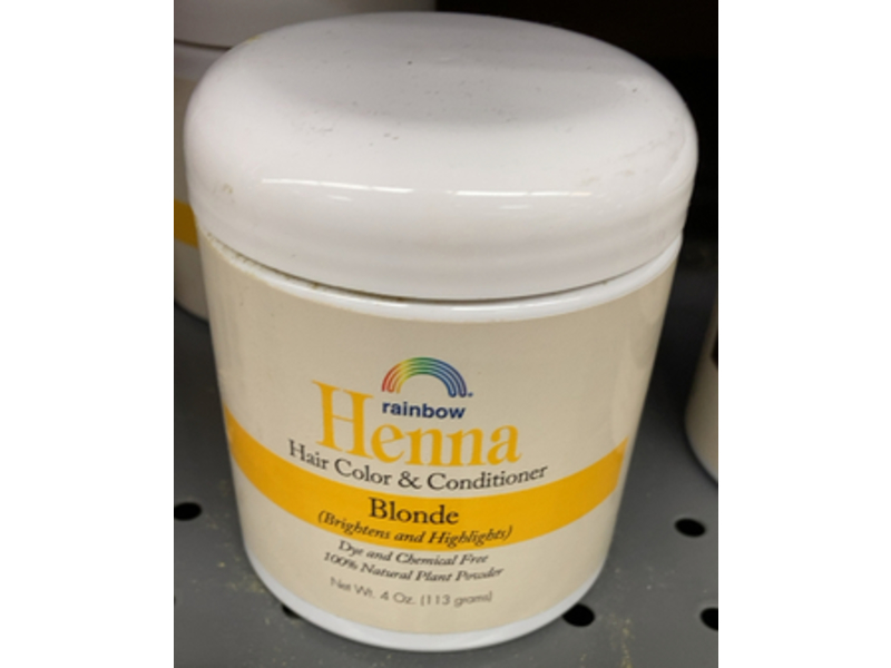 Rainbow Research Henna Hair Color & Conditioner, Blonde, 4 oz/113 g, Pack Of 5