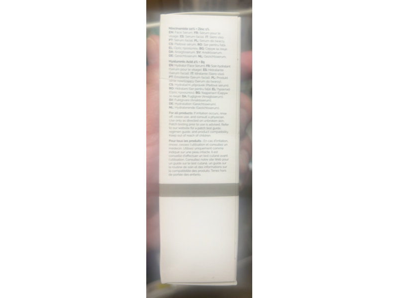 The Ordinary Skin Support Set Face Serum, Niacinamide 10% + Zinc 1% & Hyaluronic Acid 2% + B5, 1 fl oz/ 30 mL, Pack of 2