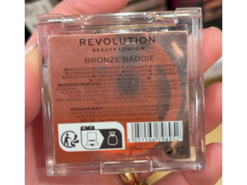 Revolution Beam Bright Highlighter, Bronze Baddie, 0.08 oz/2.45 g
