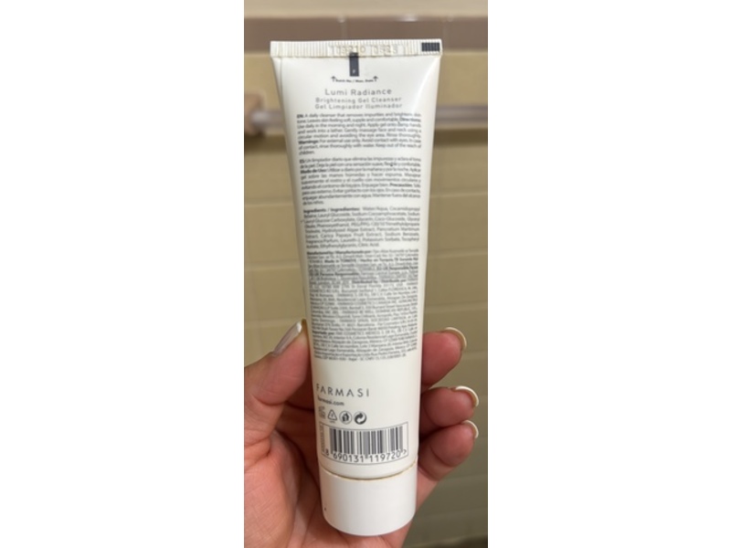 Farmasi Dr C Tuna Lumi Radiance Brightening Gel Cleanser, 3.4 fl oz/100 mL