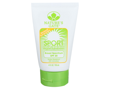 Natures Gate Sport Vegan Sunscreen, SPF 20, 4 fl oz/118 mL