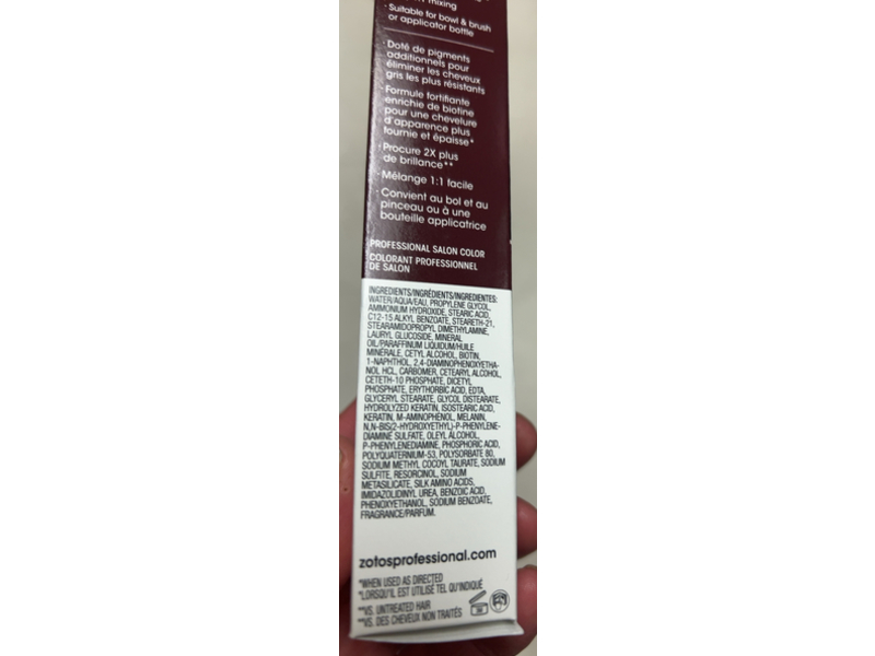 Zotos Professional Agebeautiful Permanent Anti Aging hair Color, Biotin, 4NN Dark Intense Brown, 2 fl oz/60 mL