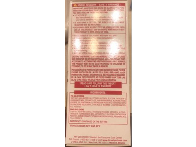 L'Oreal Paris Excellence Triple Protection Permanent Hair Color, 5AR Medium Maple Brown, 1 Application