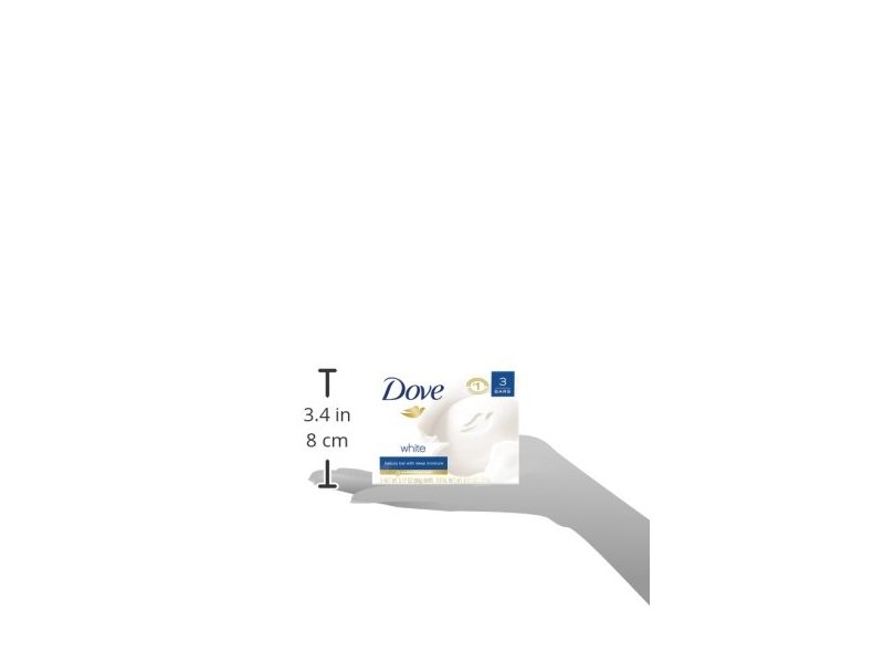 Dove Beauty Bar, White 3.17 oz/90 g, 3 Bar