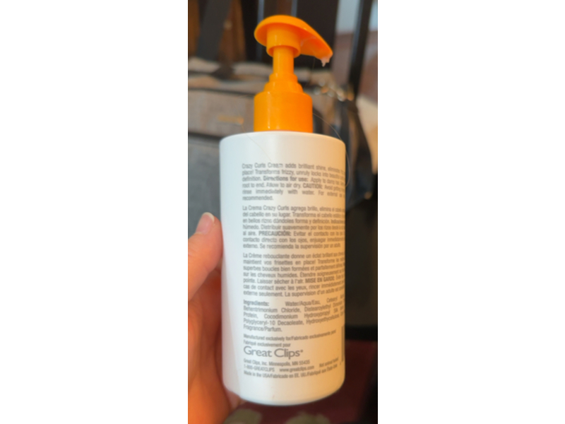 Great Clips Kids Solutions Crazy Curls Cream, 8 fl oz/237 mL