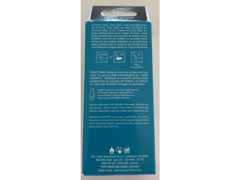 O.P.I Start To Finish 3-In-1 Treatment, 0.5 fl oz/15 mL