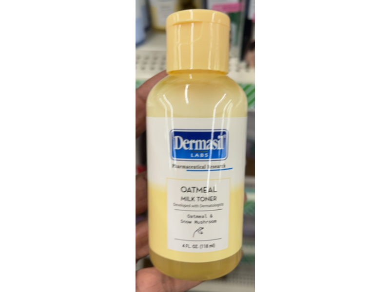Dermasil Labs Oatmeal Milk Toner, Oatmeal & Snow Mushroom, 4 fl oz/118 mL