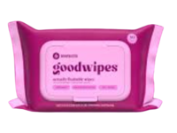 GoodWipes Actually Flushable Wipes, Rose Water, 50 Count - Image 2