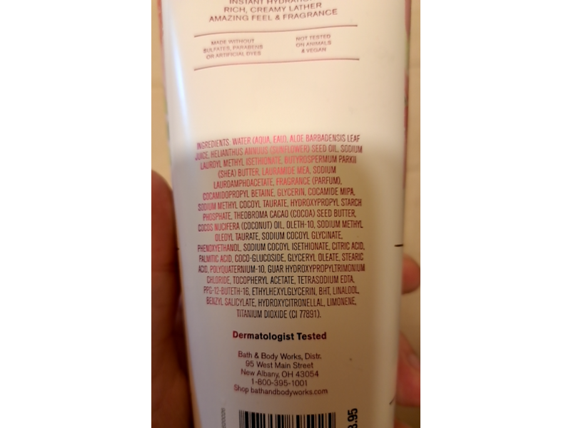 Bath & Body Works Gingham Gorgeous Moisturizing Body Wash, Shea Butter + Vitamin E, 10 fl oz/295 mL