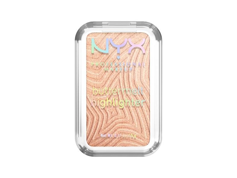 NYX Buttermelt Highlighter, Glaze It Butta, 0.17 oz/5 g
