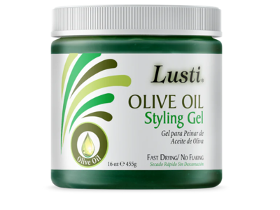 Lusti Styling Gel, Olive Oil, 16 oz/455 g