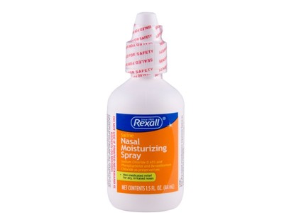 Rexall Saline Nasal Moisturizing Spray, 1.5 fl oz/44 mL