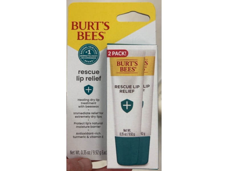 Burt's Bees Rescue Lip Relief, 0.35 oz/9.92 g