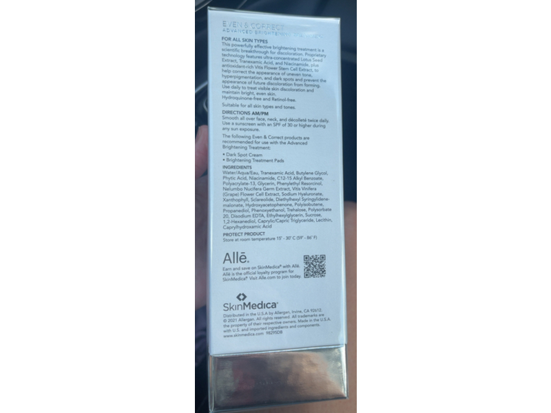 SkinMedica Even & Correct Advanced Brightening Treatment, 2 fl oz/60 mL