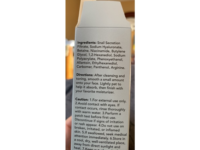 Bagavs Power Essence Face Serum, 98% Snail Mucin, 3.8 fl oz/100 mL