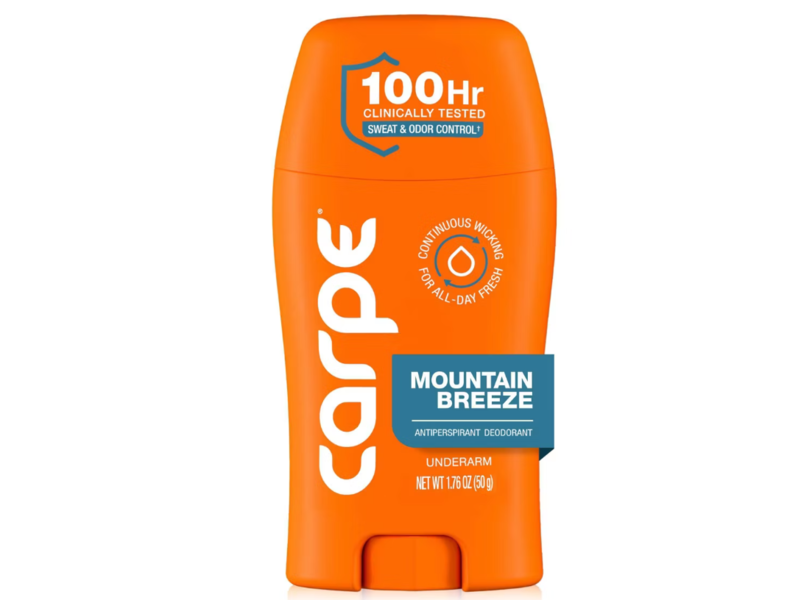 Carpe Antiperspirant Deodorant, Mountain Breeze, 1.76 oz/50 g, Pack Of 3