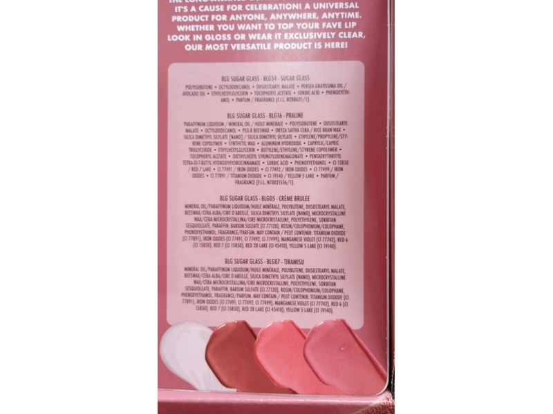 NYX Butter Lip Gloss, Sugar Glass + Praline + Creme Brulee + Tiramisu, 0.27 fl oz