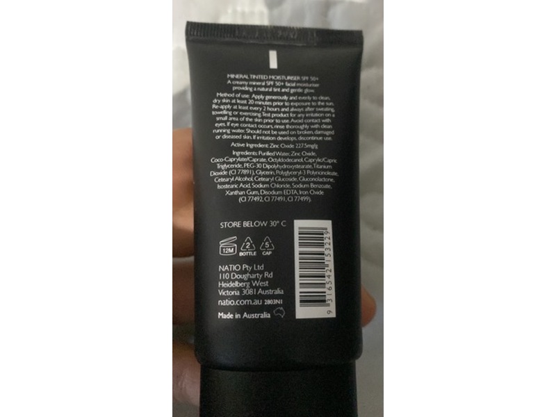 Natio Mineral Tinted Moisturiser, SPF 50+, Golden, 1.6 fl oz/50 mL