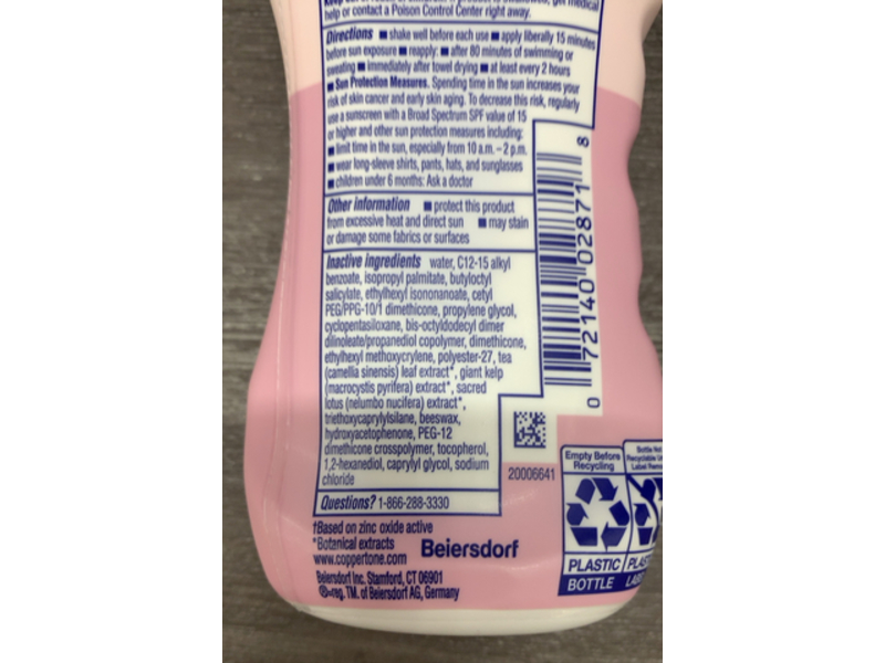 Coppertone Pure & Simple Baby Mineral Sunscreen, SPF 50, 6 fl oz/177 mL