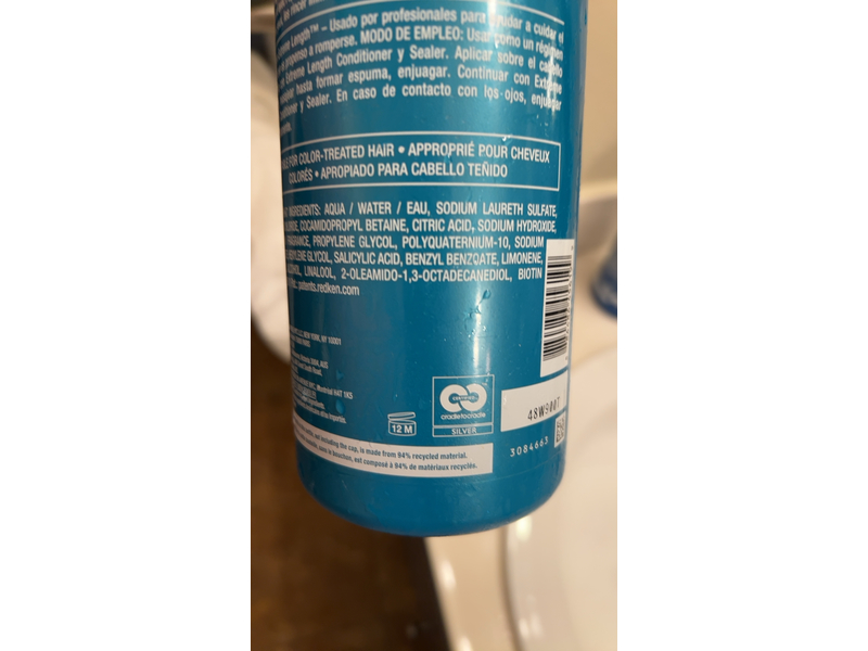 Redken Extreme Length Shampoo, Biotin, 33.8 fl oz/1000 mL