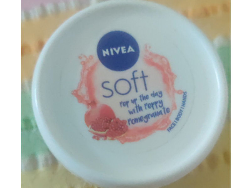 Nivea Soft Face & Body Cream, Pomegranate, 50 mL