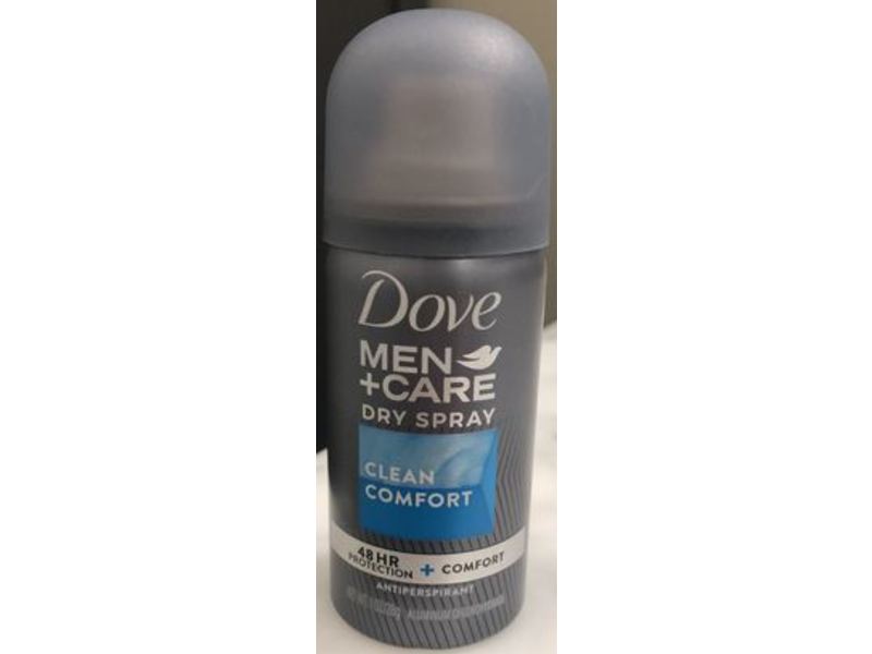 Dove Men + Care Dry Spray Antiperspirant, Clean Comfort, 1 oz/28 g