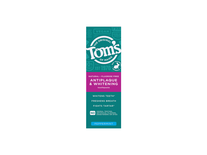 Tom's Of Maine Antiplaque & Whitening Toothpaste, Peppermint, 5.5 oz/ 155.9 g