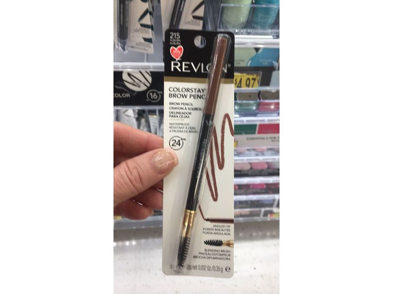 Revlon ColorStay Waterproof Brow Pencil, 215 Auburn, 0.012 oz/0.35 g