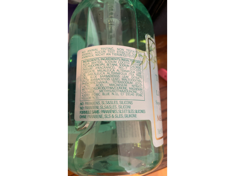 Erbario Toscano Refreshing Liquid Soap, Aloe & Tea Tree, 16.9 fl oz/500 mL