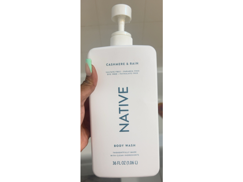 Native Body Wash, Cashmere & Rain, 36 fl oz/1.06 L