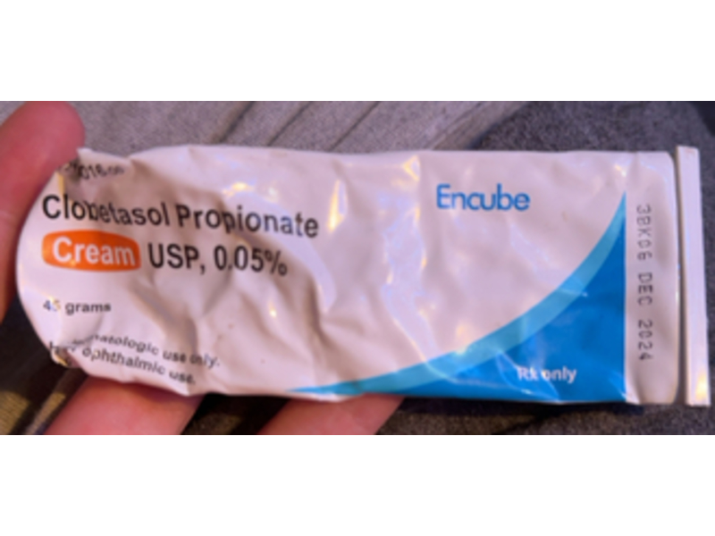 Clobetasol Propionate Cream, 0.05%, 45 g Encube (RX)