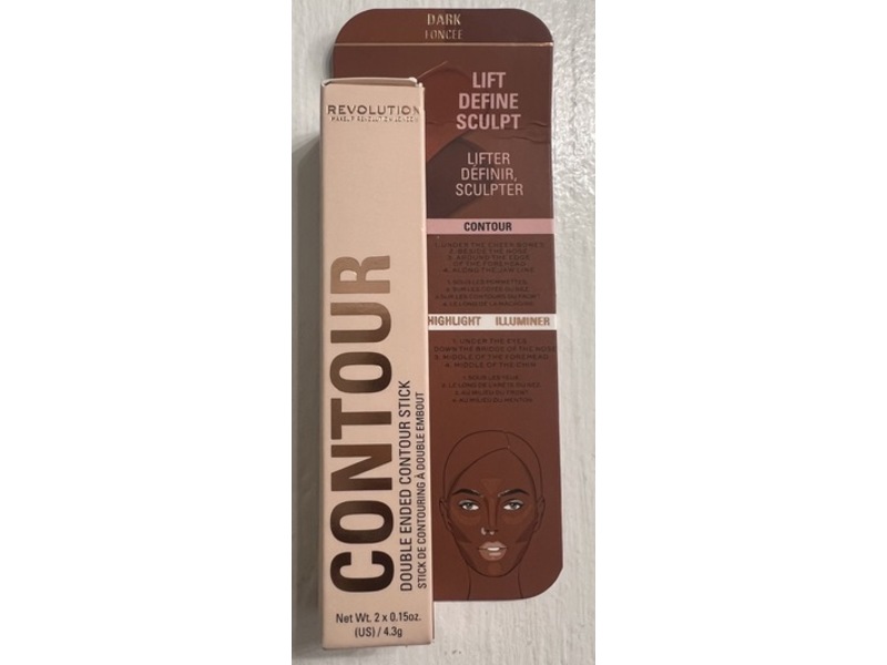 Revolution Double Ended Contour Stick, Dark, 0.15 oz/4.3 g