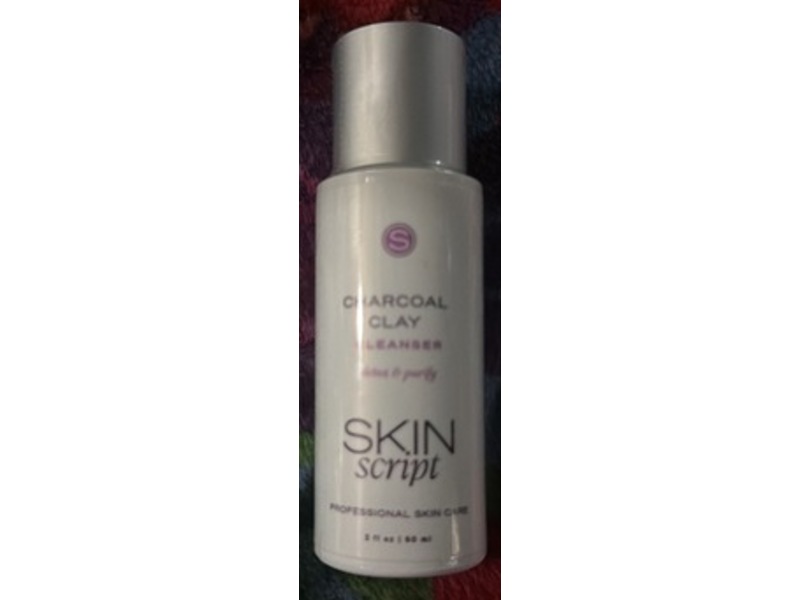 Skin Script Charcoal Clay Cleanser, 2 fl oz/60 mL