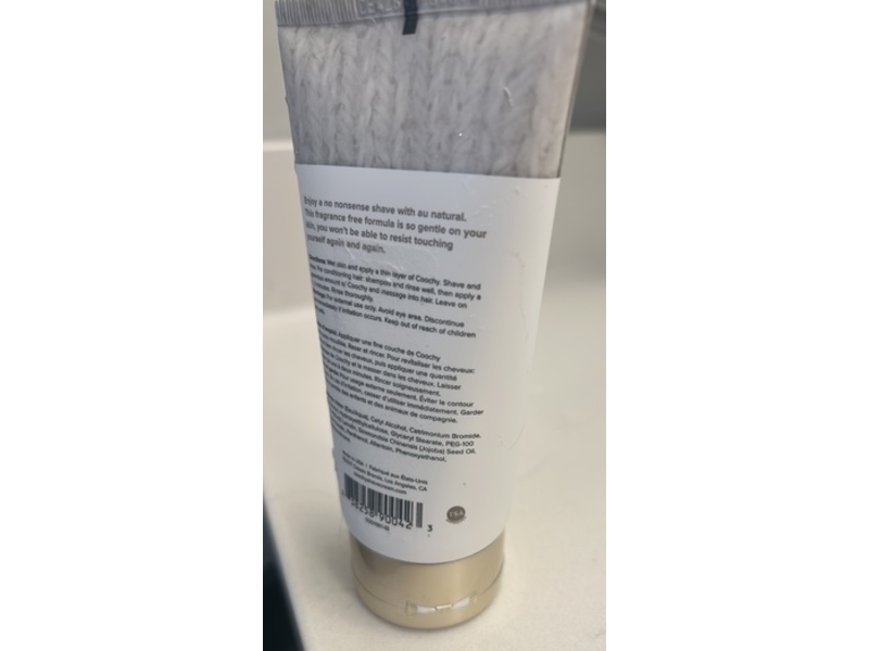 Coochy Oh So Smooth Shave Cream, Au Natural, 3.4 fl oz/100 mL