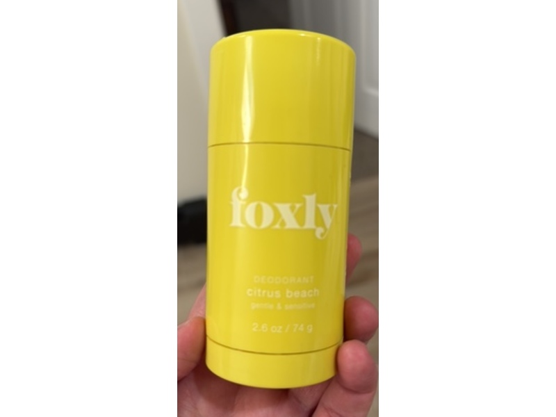 Foxly Deodorant, Citrus Beach, 2.6 oz/74 g