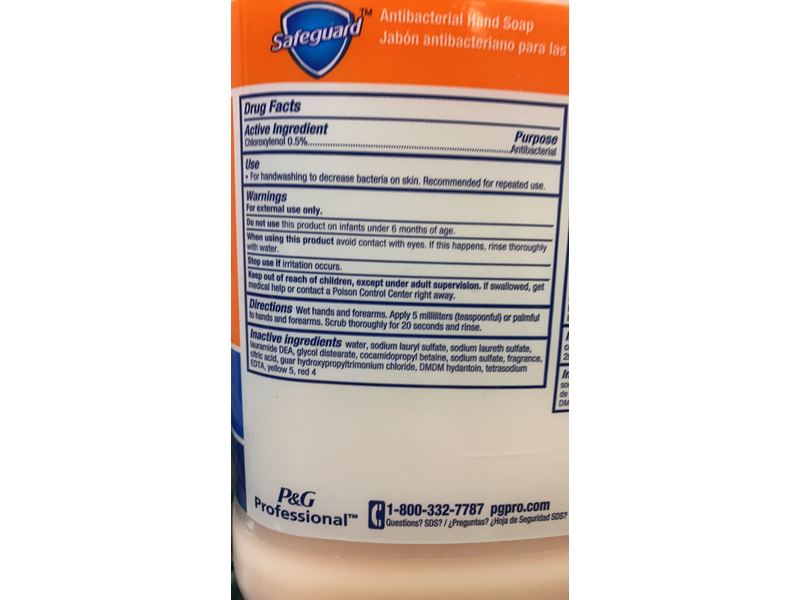 Safeguard Antibacterial Hand Soap, 3.78 L/1 Gallon