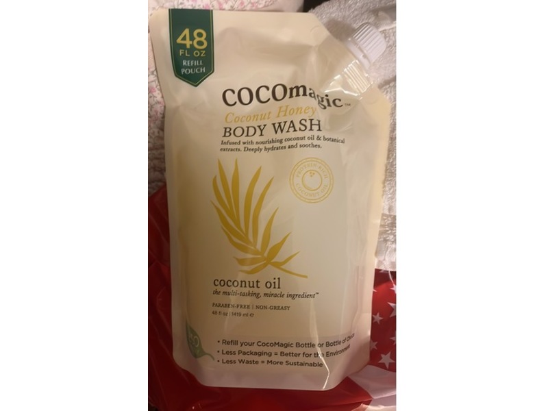 Cocomagic Body Wash, Coconut Honey, 48 fl oz/1419 mL