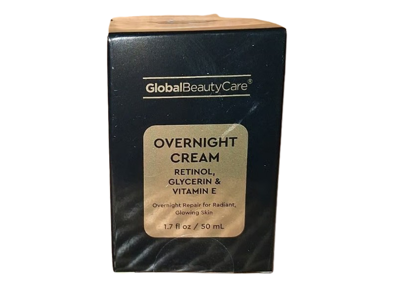 Global Beauty Care Overnight Cream, Retinol & Vitamin E, 1.7 fl oz/50 mL