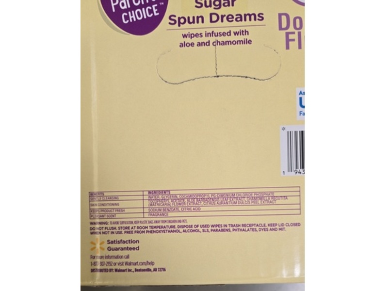Parent's Choice Sugar Spun Dreams Wipes, Aloe & Chamomile, 900 Count