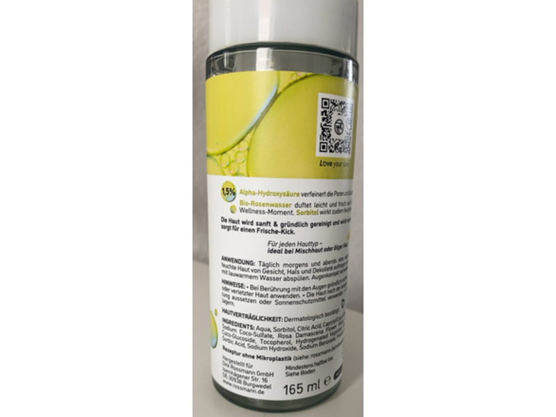 Isana AHA Cleansing Foam, 165 mL