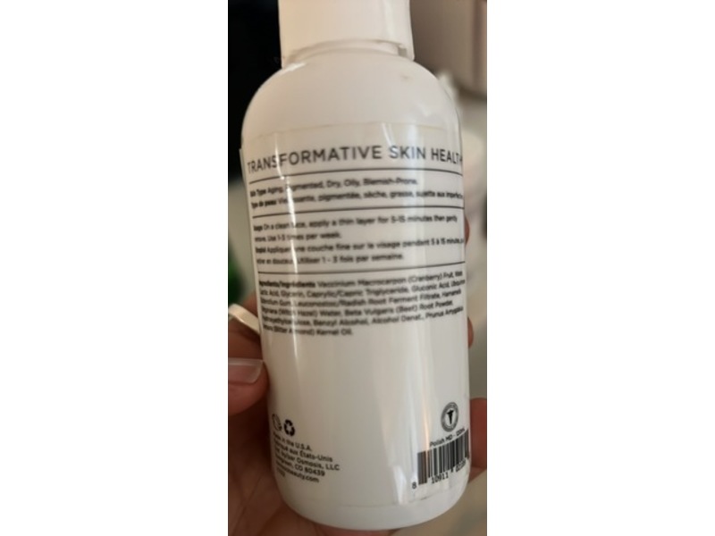 Osmosis Polish Md Cranberry Enzyme Mask, 4 fl oz/120 mL