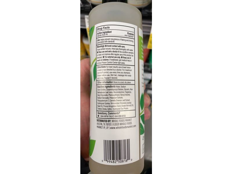 365 Whole Foods Market Anti-Dandruff Shampoo, Red Tea & Tangerine, 16 fl oz/473 mL